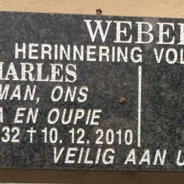 WEBER Charles 1932-2010