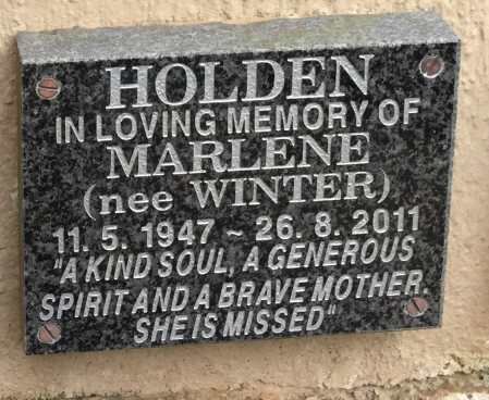 HOLDEN Marlene nee WINTER 1947-2011