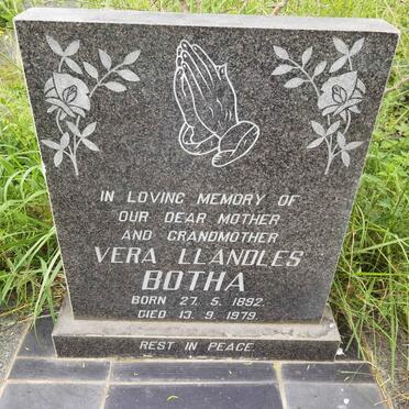 BOTHA Vera Llandles 1892-1979