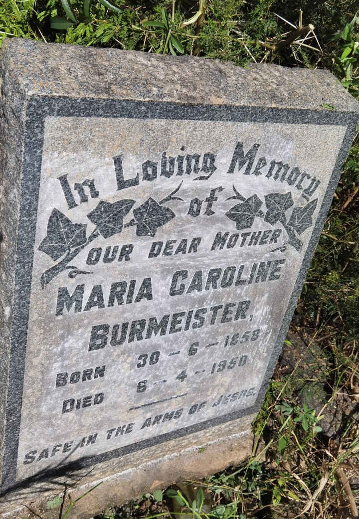 BURMEISTER Maria Caroline 1858-1950