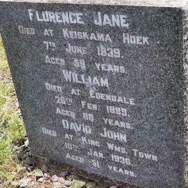 DARLING William -1889 :: DARLING Florence Jane -1939 :: DARLING David John -1936