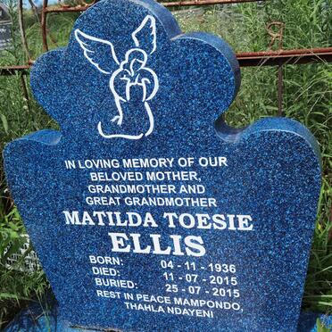 ELLIS Matilda Toesie 1936-2015