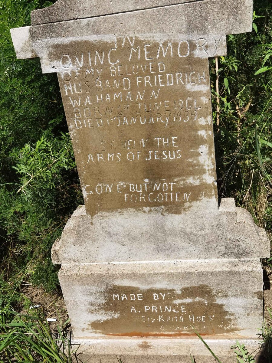 HAMANN Friedrich W.A. 1864-1939