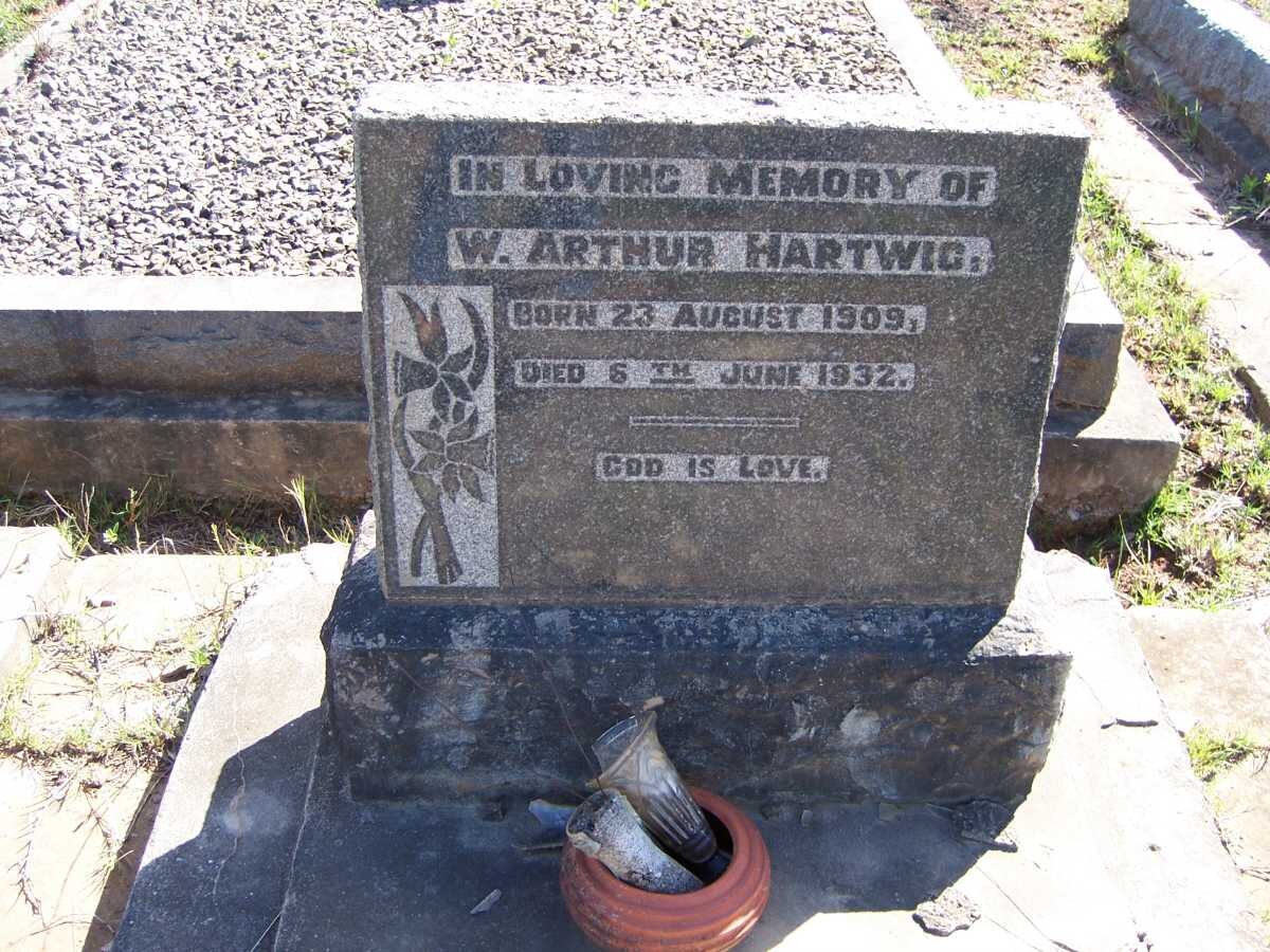 HARTWIG W. Arthur 1909-1932