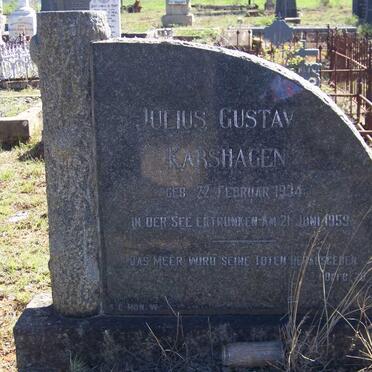 KARSHAGEN Julius Gustav 1934-1959