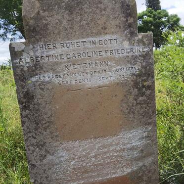 KIETZMANN Albertine Caroline Friederike nee HAGEMANN 1859-1892