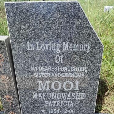 MOOI Mafungwashe Patricia 1954-2017