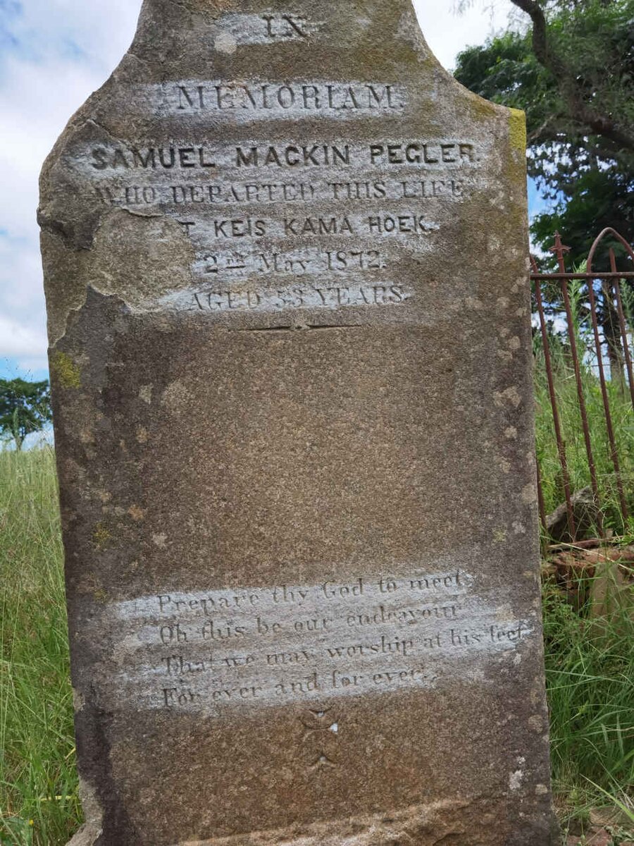 PEGLER Samuel Mackin -1872