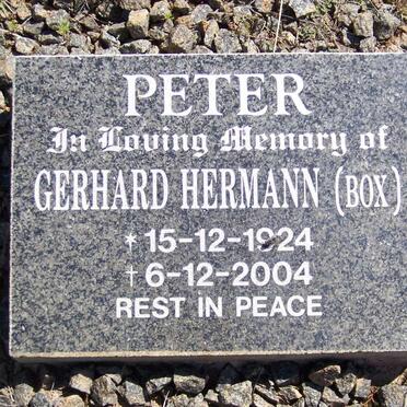 PETER Gerhard Hermann 1924-2004