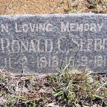 SEEBER Ronald C. 1918-1919