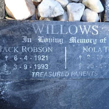 WILLOWS Jack Robson 1921-1993 & Nola Toy 1926-2008