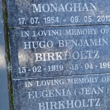 BIRKHOLZ Hugo Benjamin 1919-1993