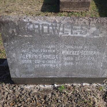 BOWLES Alfred Ernest 1868-1945 &amp; Winifred Deborah 1879-1966