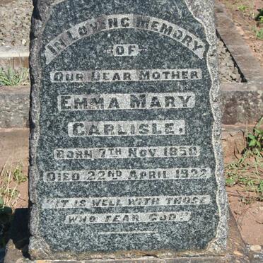 CARLISLE Emma May 1850-1922