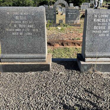 ROWLAND Kingsley Norton -1984 &amp; Bessie -1970