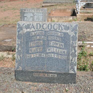 ADCOCK Edwin William -1939 &amp; Ethel Mary -1964