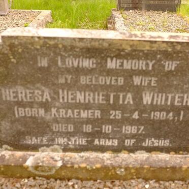 WHITEHEAD Theresa Henrietta nee KRAEMER 1904-1967