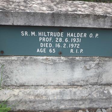 HALDER Hiltrude -1972