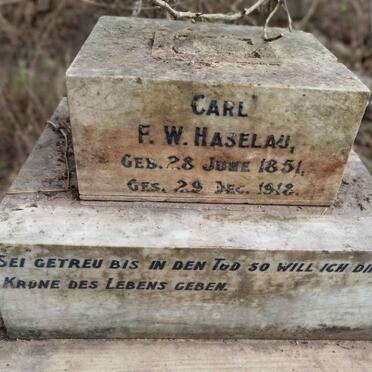 HASELAU Carl F.W. 1851-1918