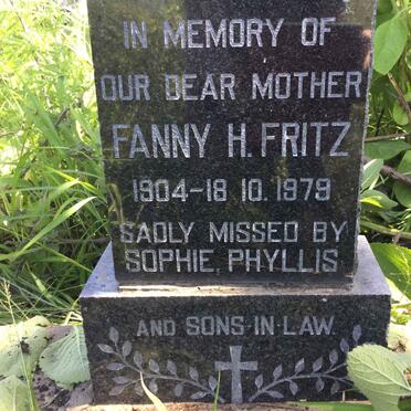 FRITZ Fanny H. 1904-1979