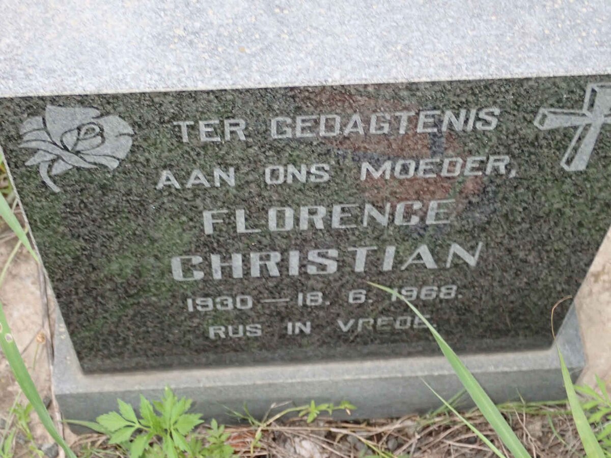 CHRISTIAN Florence 1930-1968