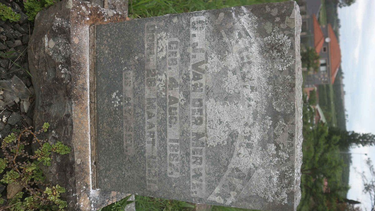 MERWE C.J., van der 1867-1921