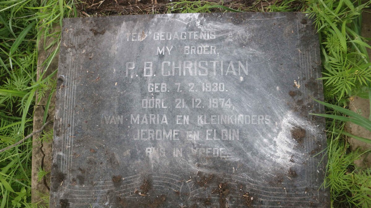 CHRISTIAN P.B. 1930-1974