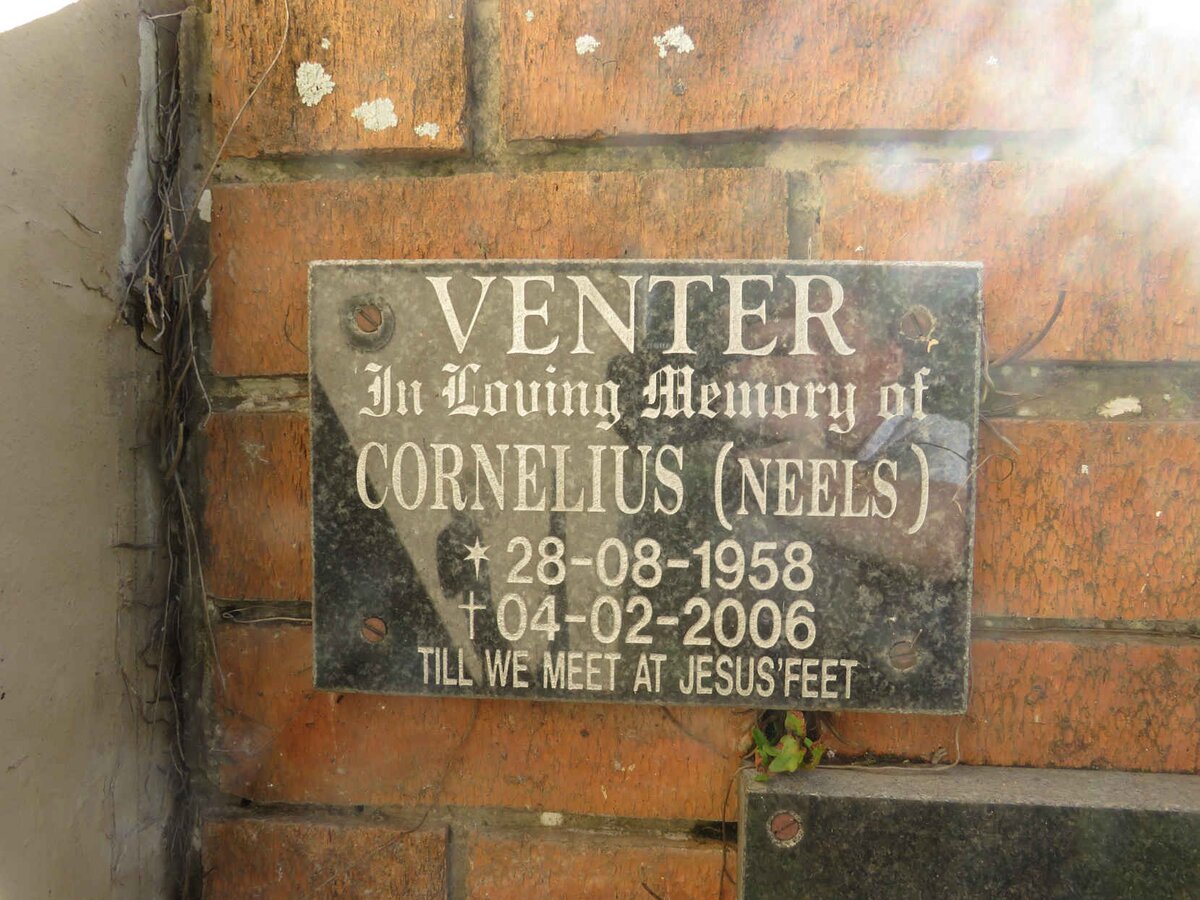 VENTER Cornelius 1958-2006