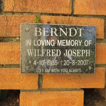 BERNDT Wilfred Joseph 1935-2007