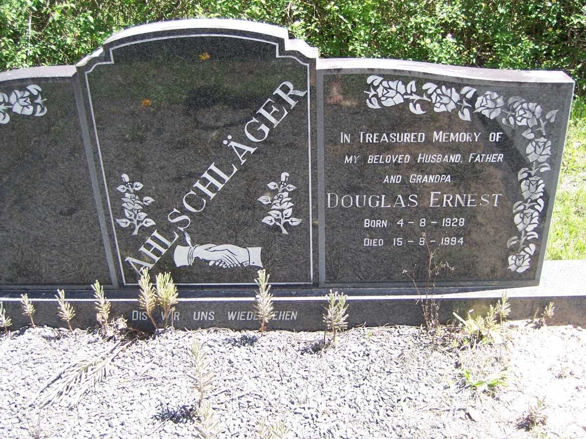 AHLSCHLÄGER Douglas Ernest 1928-1994