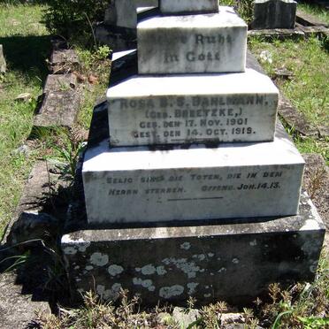 BAHLMANN Rosa B.S. nee BREETZKE 1901-1919