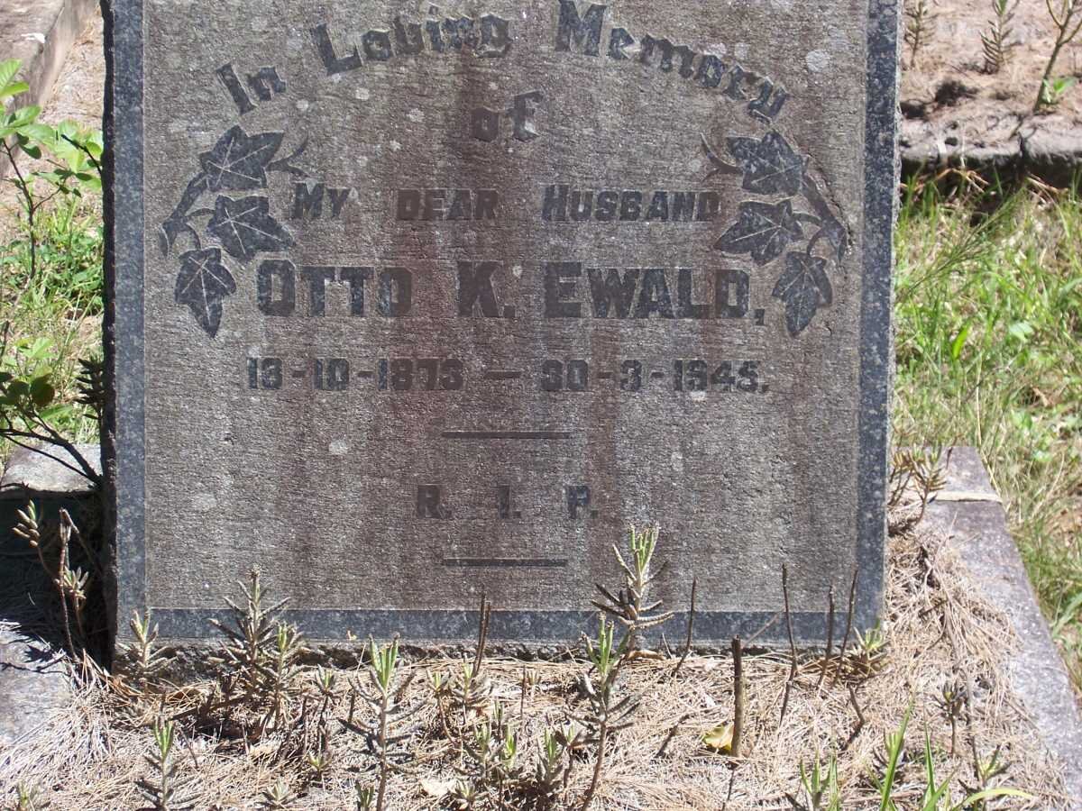 EWALD Otto K. 1873-1945