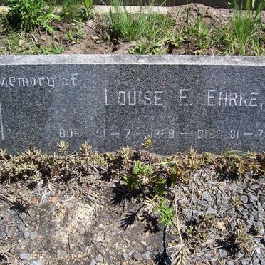 EHRKE Wilhelm 1897-19?? &amp; Louise E. 1899-1977