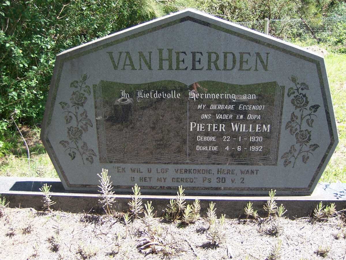 HEERDEN Pieter Willem, van 1930-1992
