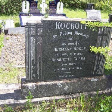 KOCKOTT Hermann Adolf 1891-1957 &amp; Henriette Clara BOY 1896-1958