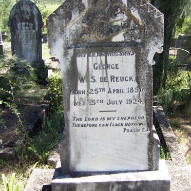 REUCK George W.S., de 1890-1924