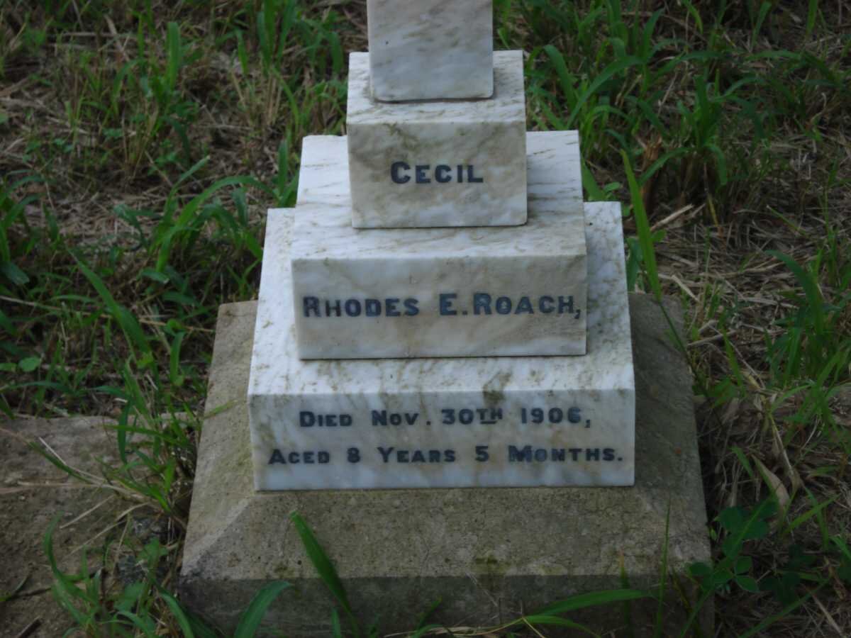 ROACH Cecil Rhodes E. -1906