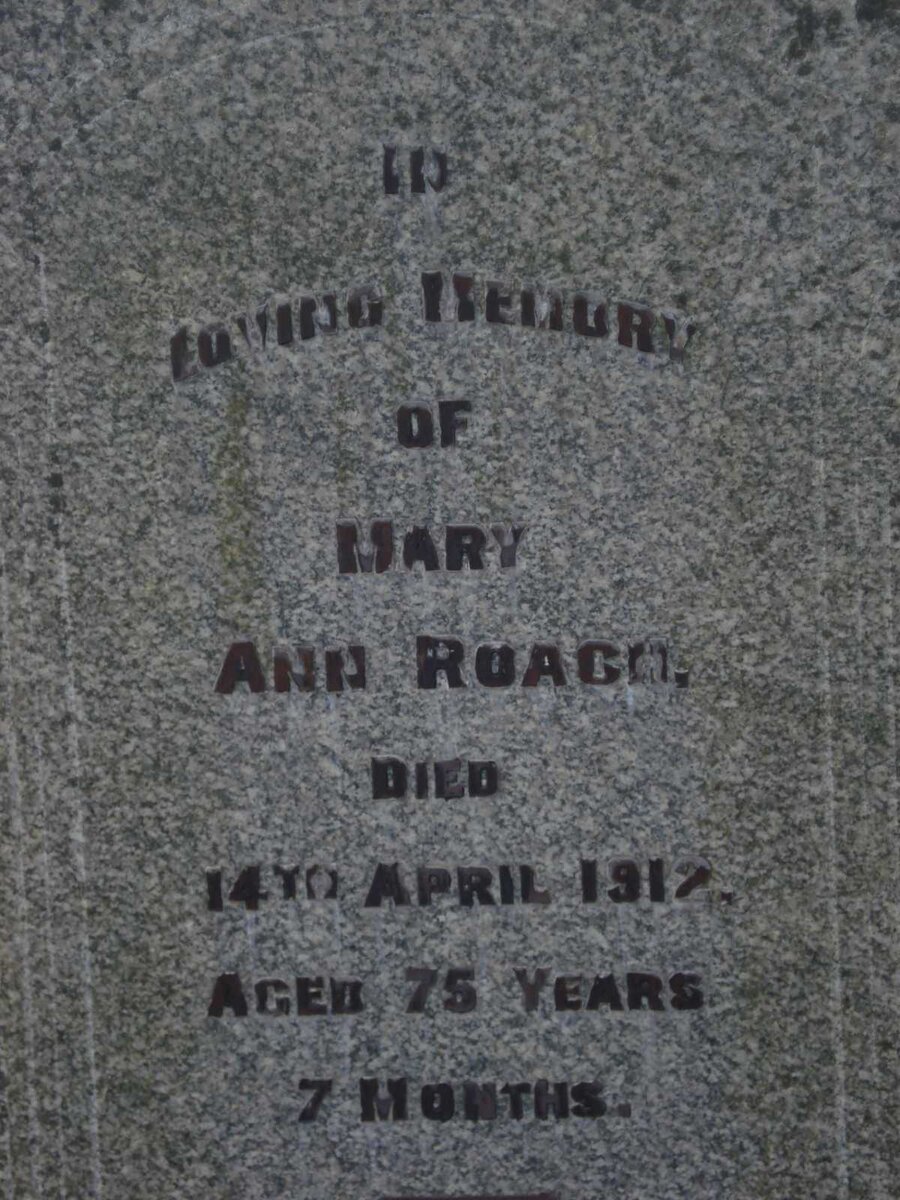 ROACH Mary Ann -1912