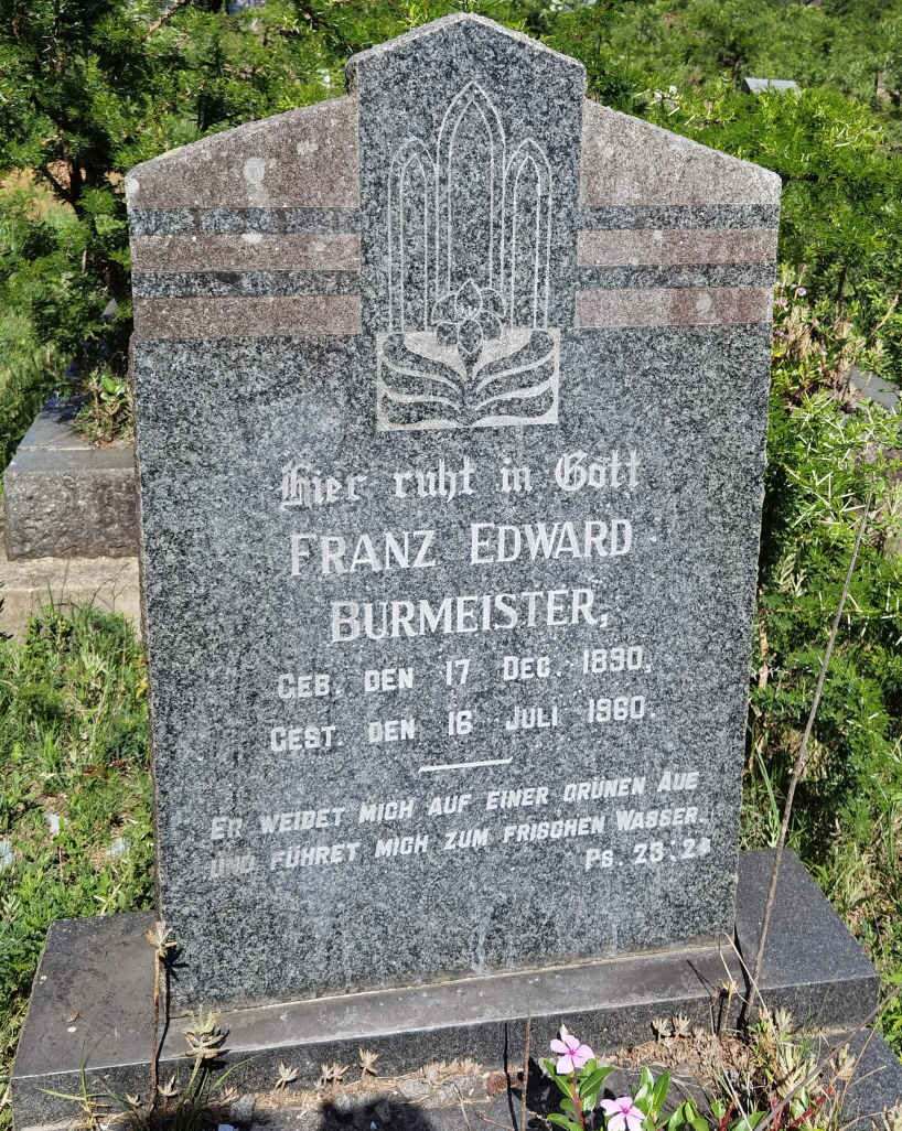 BURMEISTER Franz Edward 1890-1960