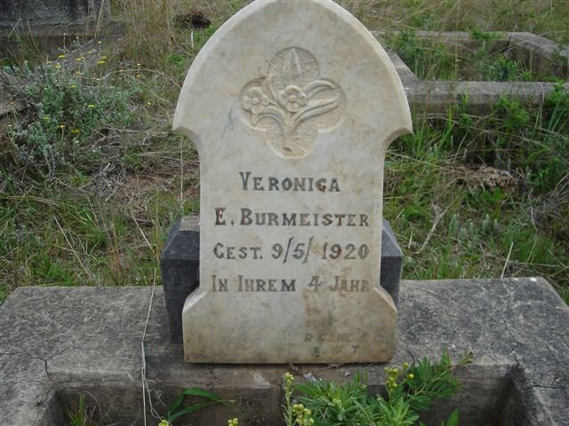 BURMEISTER Veronica E. -1920