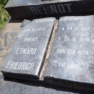 BERNDT Edward Friedrich 1899-1976