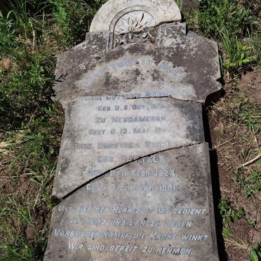 BURMEISTER Johann Gottlieb 1815-1905 &amp; Louise Dorothea BARTELT 1824-1881