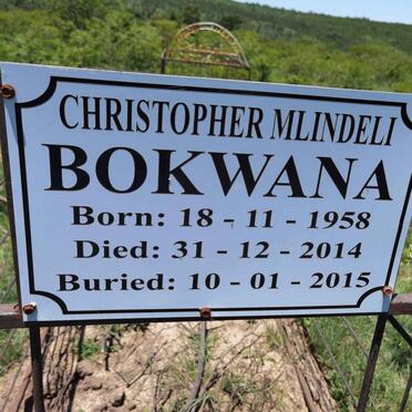 BOKWANA Christopher Mlindeli 1958-2014