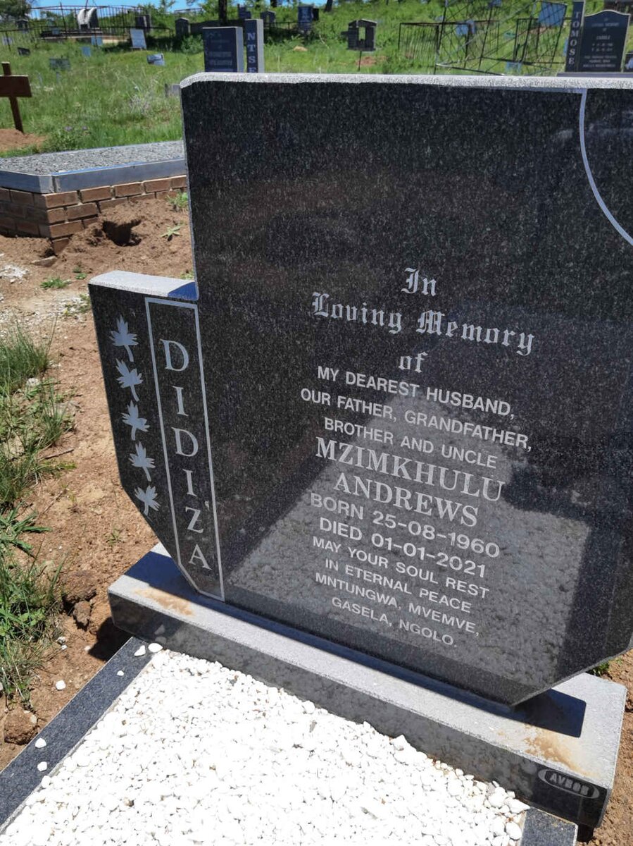 DIDIZA Mzimkhulu Andrews 1960-2021