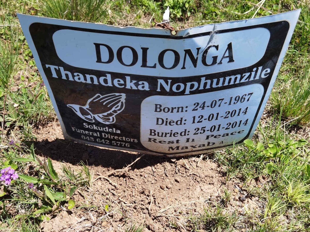 DOLONGA Thandeka Nophumzile 1967-2014