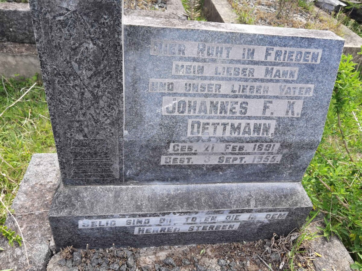 DETTMANN Johannes F.K. 1891-1955