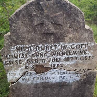 GIESE Louise Anna Wilhelmine 1877-1882 