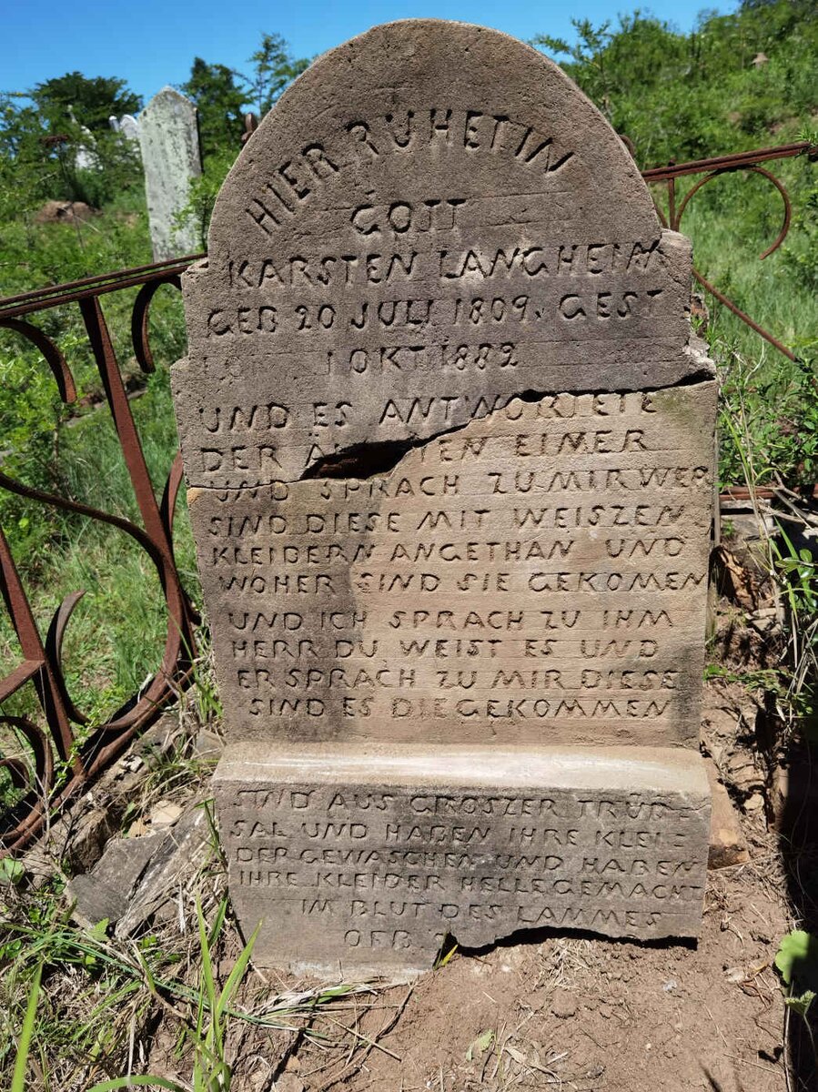 LANGHEIN Karsten 1809-1882