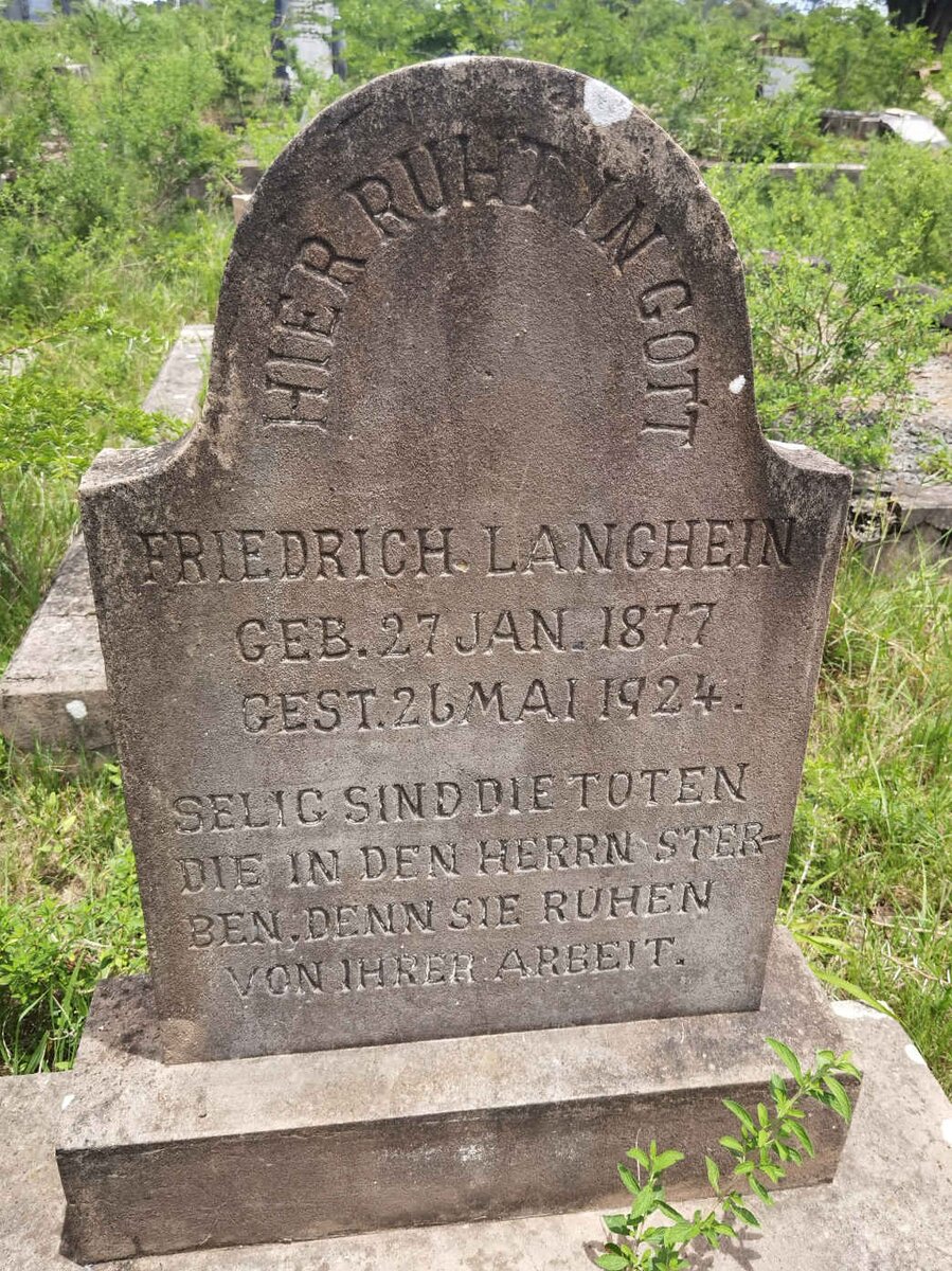 LANGHEIN Friedrich 1877-1924