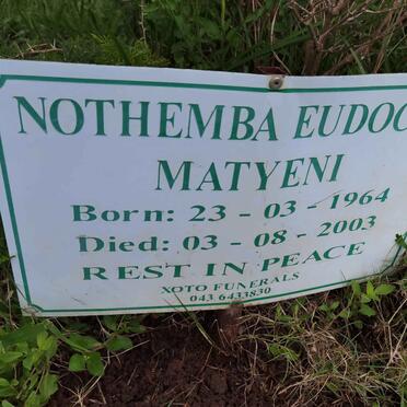 MATYENI Nothemba Eudocia 1964-2003